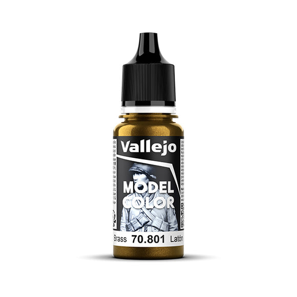 Vallejo Model Color: Brass (Metallic) (70.801) - New Formula