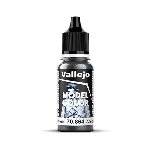 Vallejo Model Color: Natural Steel (Metallic) (70.864) - New