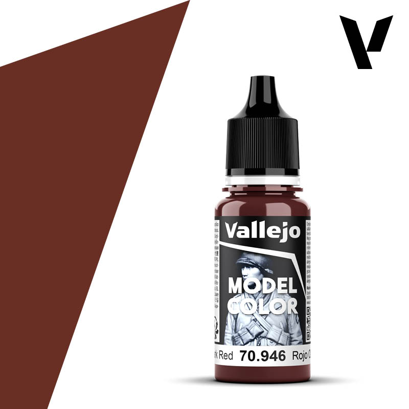Vallejo Dark Red Model Color 70.946 - 17ml Acrylic Paint Bottle - View #4