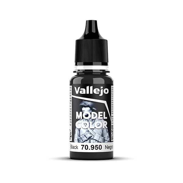 Vallejo Model Color: Black (70.950) - New Formula – Gnomish Bazaar