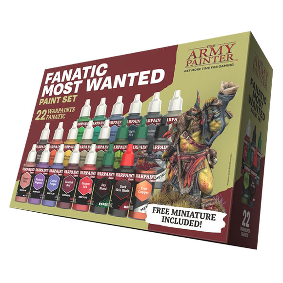 PREORDER - The Army Painter Warpaints Fanatic: Most Wanted Paint Set (WP8071) - Expected ship date: June 17