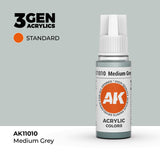 AK Interactive 3GEN: Medium Grey (17ml) (AK11010)