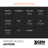 AK Interactive 3GEN: Smoke Black (17ml) (AK11028)