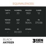 AK Interactive 3GEN: Black - Intense (17ml) (AK11029)