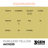 AK Interactive 3GEN: Purulent Yellow (17ml) (AK11039)