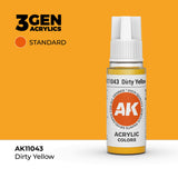 AK Interactive 3GEN: Dirty Yellow (17ml) (AK11043)