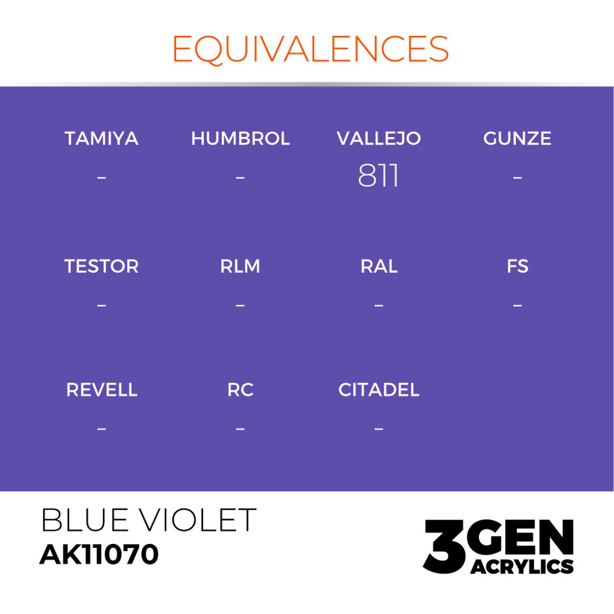 AK Interactive 3GEN: Blue Violet (17ml) (AK11070) – Gnomish Bazaar