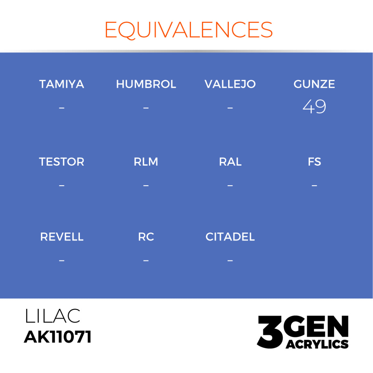 AK Interactive 3GEN: Lilac (17ml) (AK11071) – Gnomish Bazaar