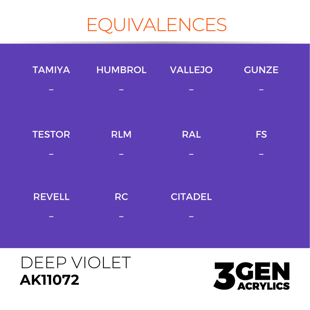 AK Interactive 3GEN: Deep Violet - Intense (17ml) (AK11072