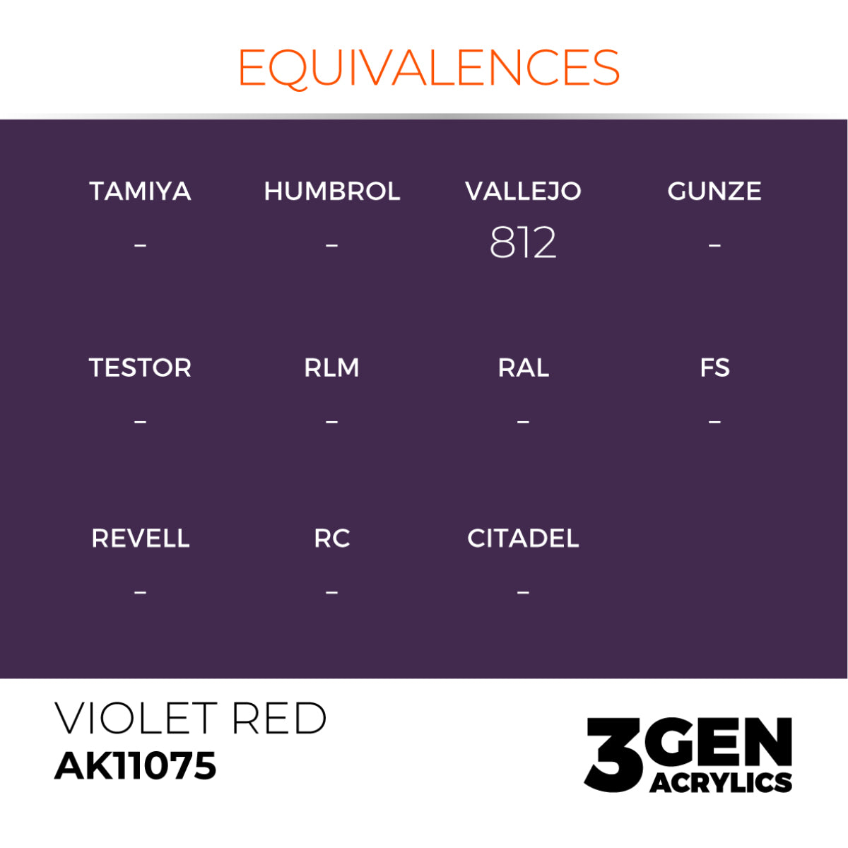AK Interactive 3GEN: Violet Red (17ml) (AK11075) – Gnomish Bazaar