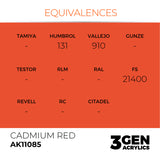 AK Interactive 3GEN: Cadmium Red (17ml) (AK11085)