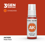 AK Interactive 3GEN: Matt Red (17ml) (AK11092)