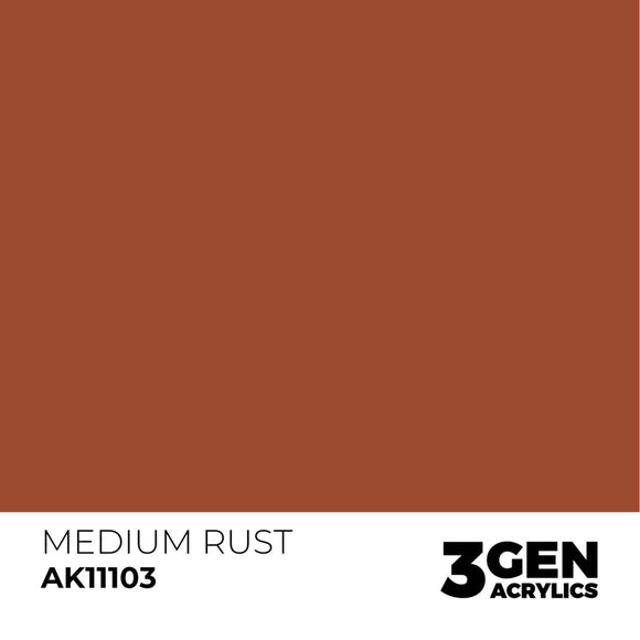 AK Interactive 3GEN: Medium Rust (17ml) (AK11103)