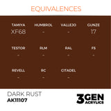 AK Interactive 3GEN: Dark Rust (17ml) (AK11107)