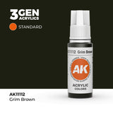 AK Interactive 3GEN: Grim Brown (17ml) (AK11112)