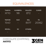 AK Interactive 3GEN: Chocolate (Chipping) (17ml) (AK11113)