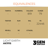 AK Interactive 3GEN: Light Earth (17ml) (AK11115)