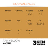 AK Interactive 3GEN: Tan Yellow (17ml) (AK11116)