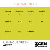 AK Interactive 3GEN: Luminous Green (17ml) (AK11128)