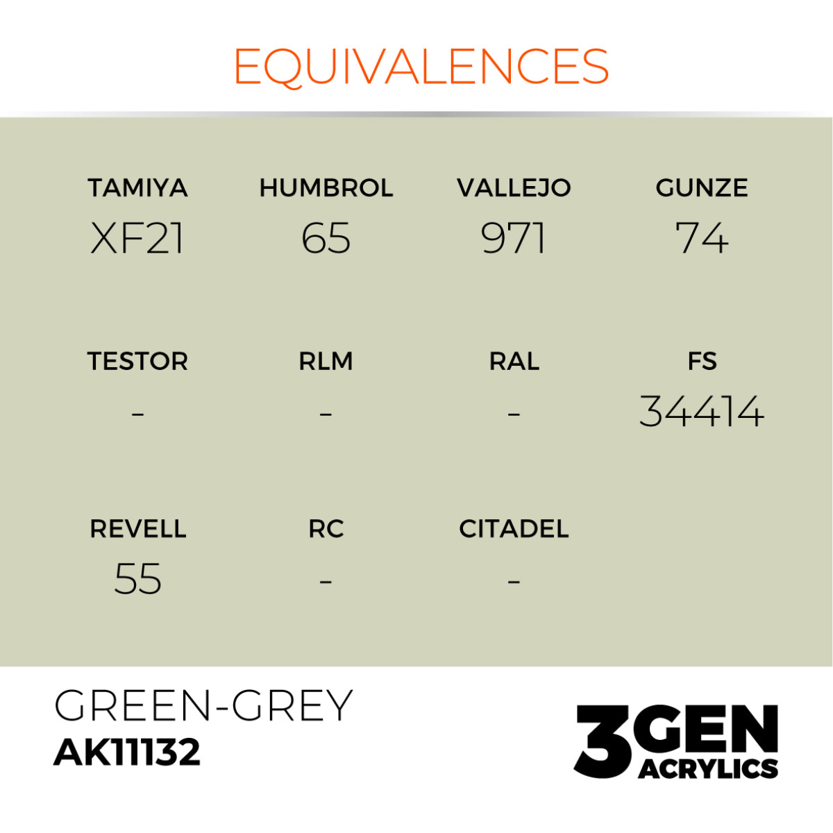 AK Interactive 3RD GENERATION ACRYLICS - NO1 LIGHT GREEN - FS34151