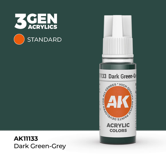 アキ AK Interactive 3GEN: Dark Green-Grey (17ml) (AK11133) – Gnomish Bazaar