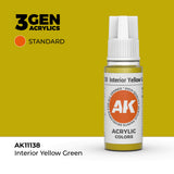AK Interactive 3GEN: Interior Yellow Green (17ml) (AK11138)