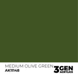 AK Interactive 3GEN: Medium Olive Green (17ml) (AK11148)