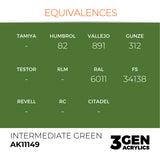 AK Interactive 3GEN: Intermediate Green (17ml) (AK11149)