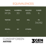 AK Interactive 3GEN: Gunship Green (17ml) (AK11150)