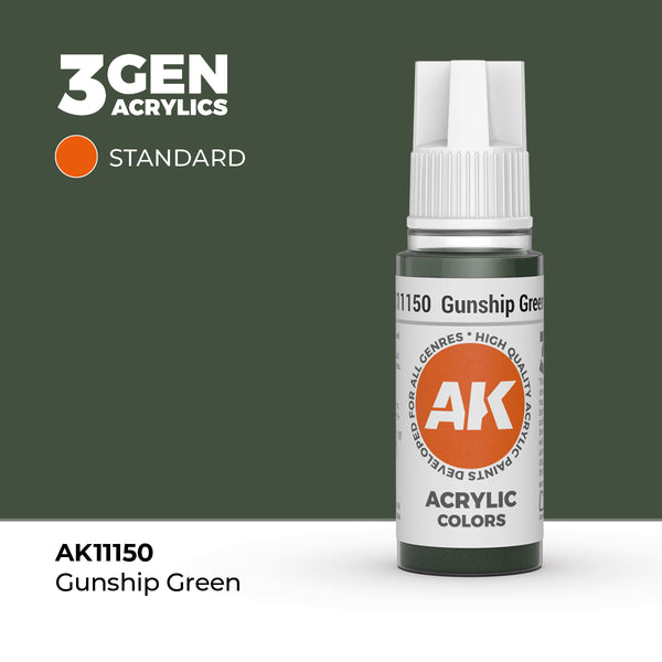AK Interactive 3GEN: Gunship Green (17ml) (AK11150) – Gnomish Bazaar
