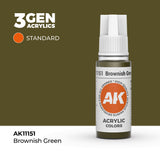 AK Interactive 3GEN: Brownish Green (17ml) (AK11151)