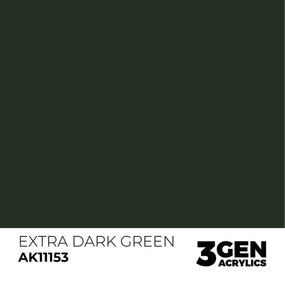 AK Interactive 3GEN: Extra Dark Green (17ml) (AK11153)