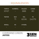 AK Interactive 3GEN: Command Green (17ml) (AK11155)