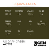 AK Interactive 3GEN: US Dark Green (17ml) (AK11157)