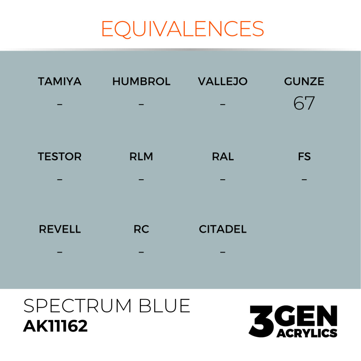 AK Interactive 3GEN: Spectrum Blue (17ml) (AK11162) – Gnomish Bazaar