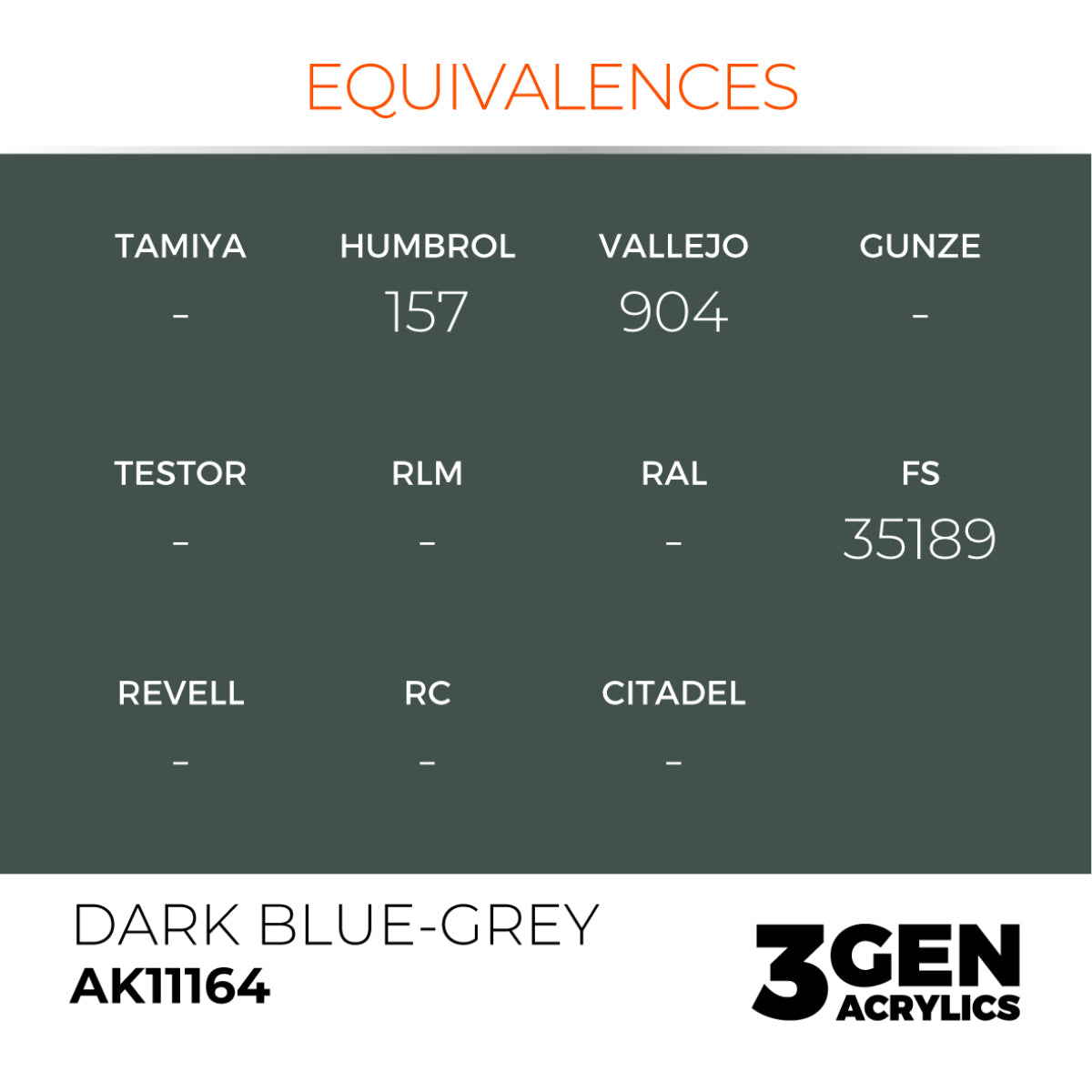 AK Interactive 3GEN: Dark Blue-Grey (17ml) (AK11164) – Gnomish Bazaar