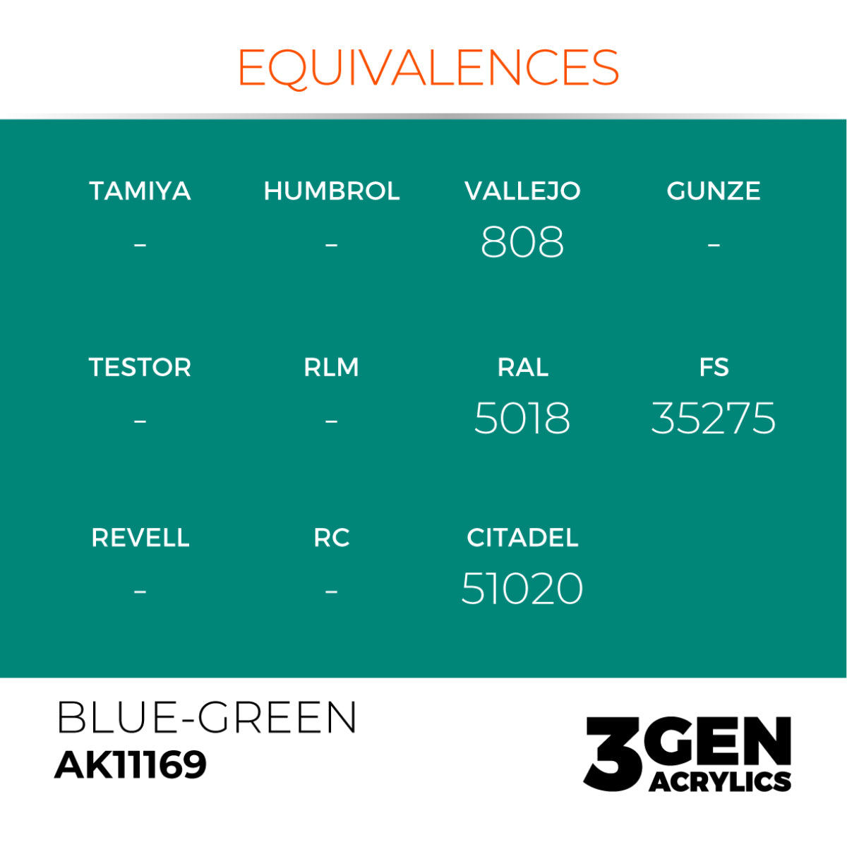 AK Interactive 3GEN: Blue-Green (17ml) (AK11169) – Gnomish Bazaar
