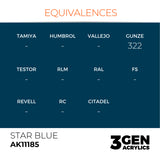AK Interactive 3GEN: Star Blue (17ml) (AK11185)
