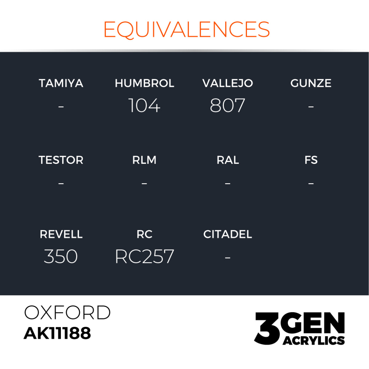AK Interactive 3GEN: Oxford (17ml) (AK11188) – Gnomish Bazaar