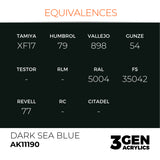 AK Interactive 3GEN: Dark Sea Blue (17ml) (AK11190)