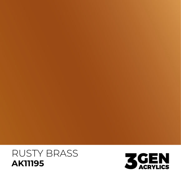 AK Interactive 3GEN: Rusty Brass - Metallic (17ml) (AK11195)