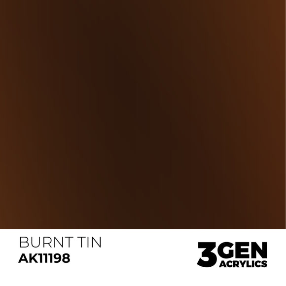 AK Interactive 3GEN: Burnt Tin - Metallic (17ml) (AK11198)
