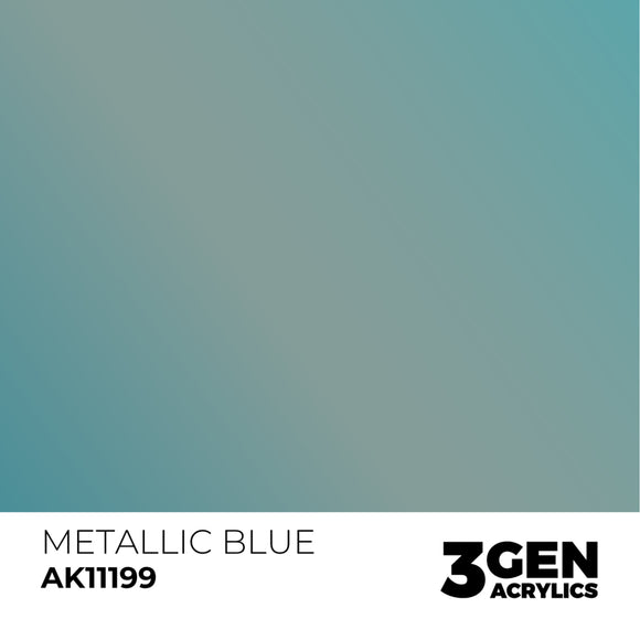 AK Interactive 3GEN: Metallic Blue - Metallic (17ml) (AK11199)