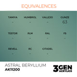 AK Interactive 3GEN: Astral Beryllium - Metallic (17ml) (AK11200)