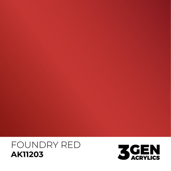AK Interactive 3GEN: Foundry Red - Metallic (17ml) (AK11203)