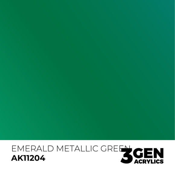 AK Interactive 3GEN: Emerald Metallic Green - Metallic (17ml) (AK11204)
