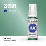 AK Interactive 3GEN: Metallic Green - Metallic (17ml) (AK11205)