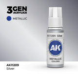 AK Interactive 3GEN: Silver - Metallic (17ml) (AK11209)