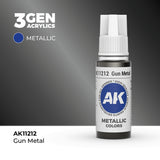 AK Interactive 3GEN: Gun Metal - Metallic (17ml) (AK11212)