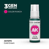 AK Interactive 3GEN: Cold Green - Color Punch (17ml) (AK11273)